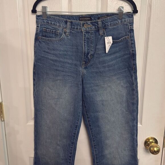 Banana Republic Women's High-Rise Relaxed Bootcut Jeans Medium Wash Size 28P NWT - Picture 4 of 8